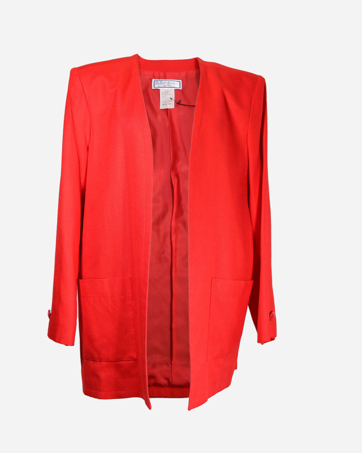 saint laurent red blazer