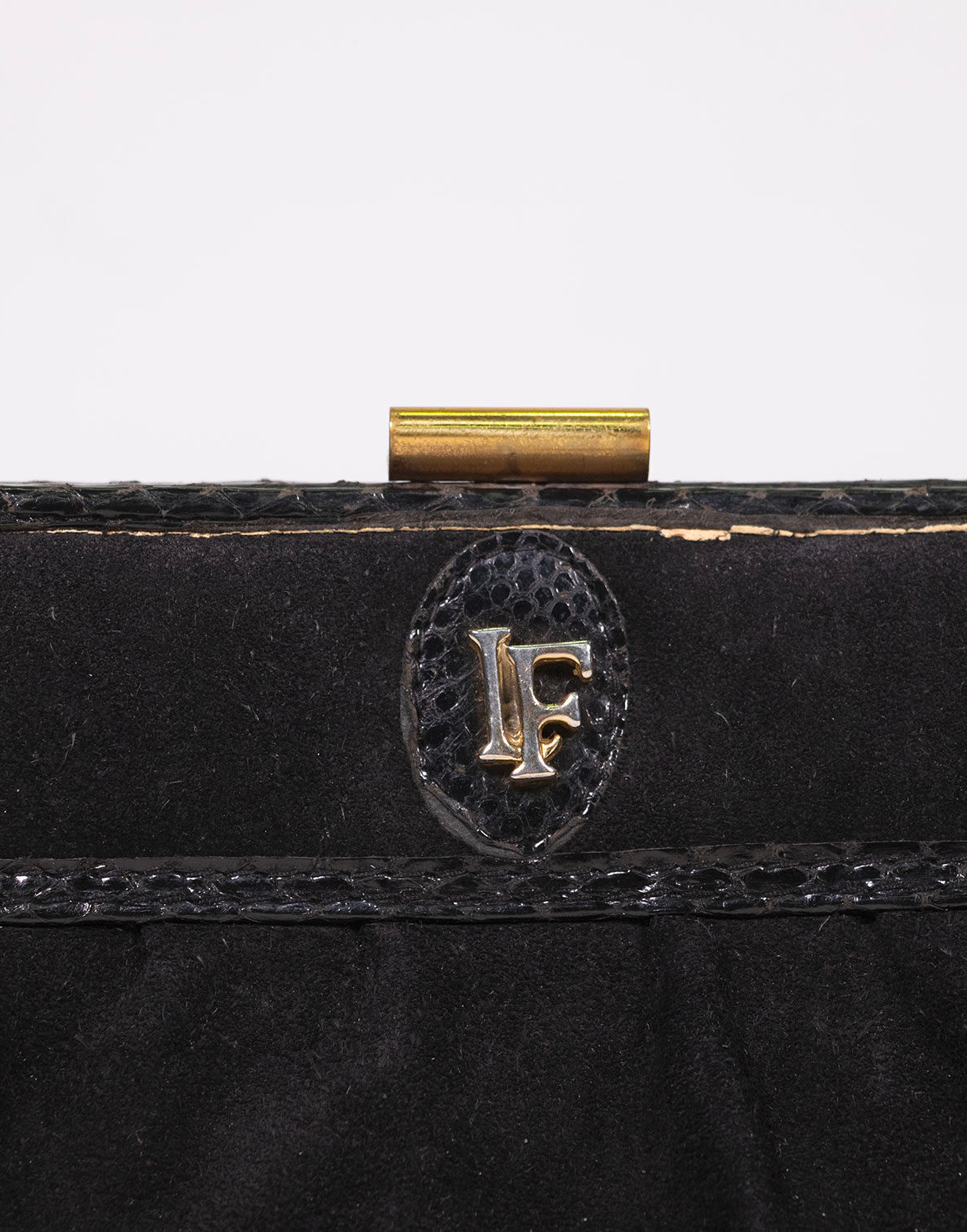 Vintage Louis Feraud Paris Clutch Bag/leather Purse/80s 