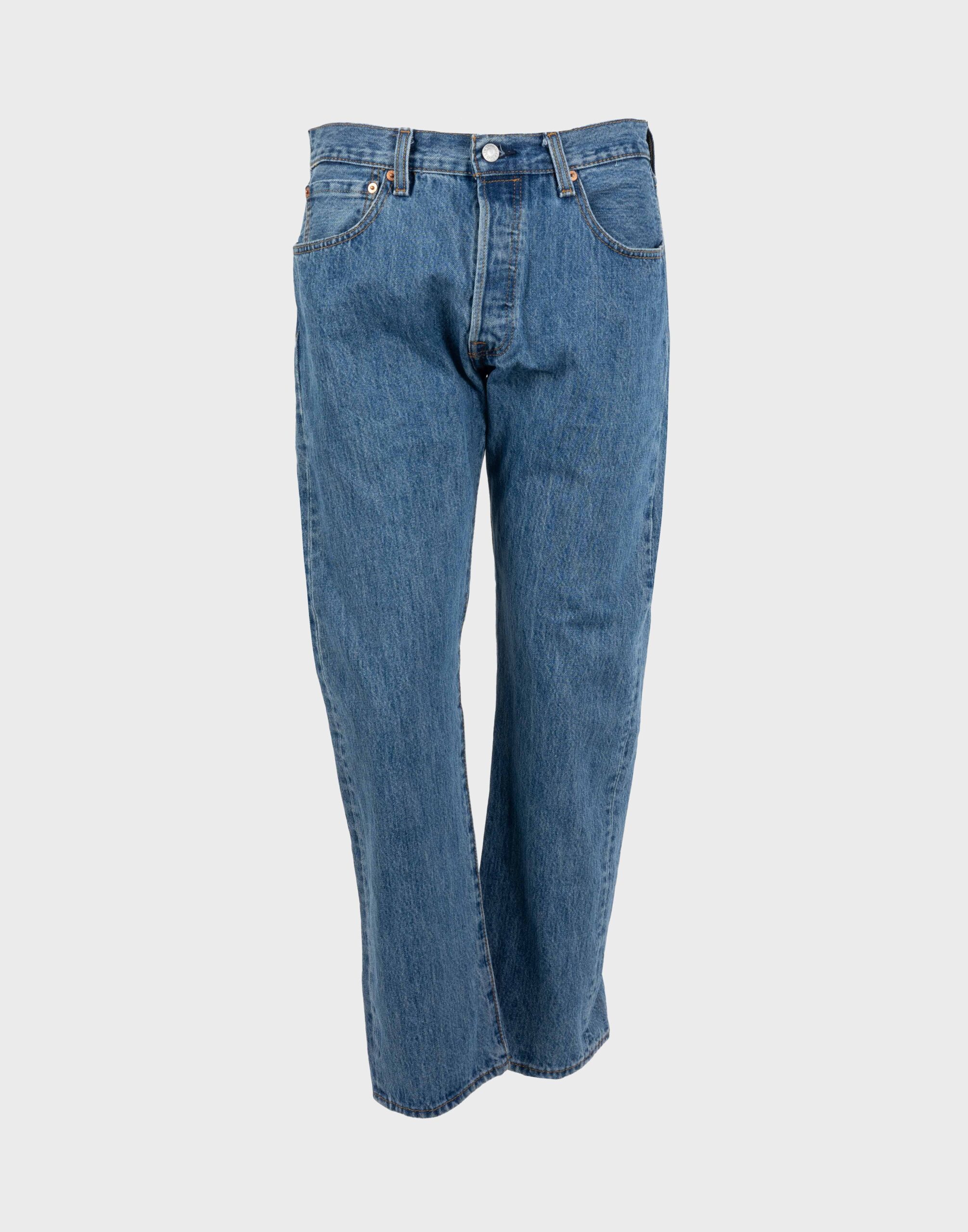 levis jeans trousers medium wash model 501