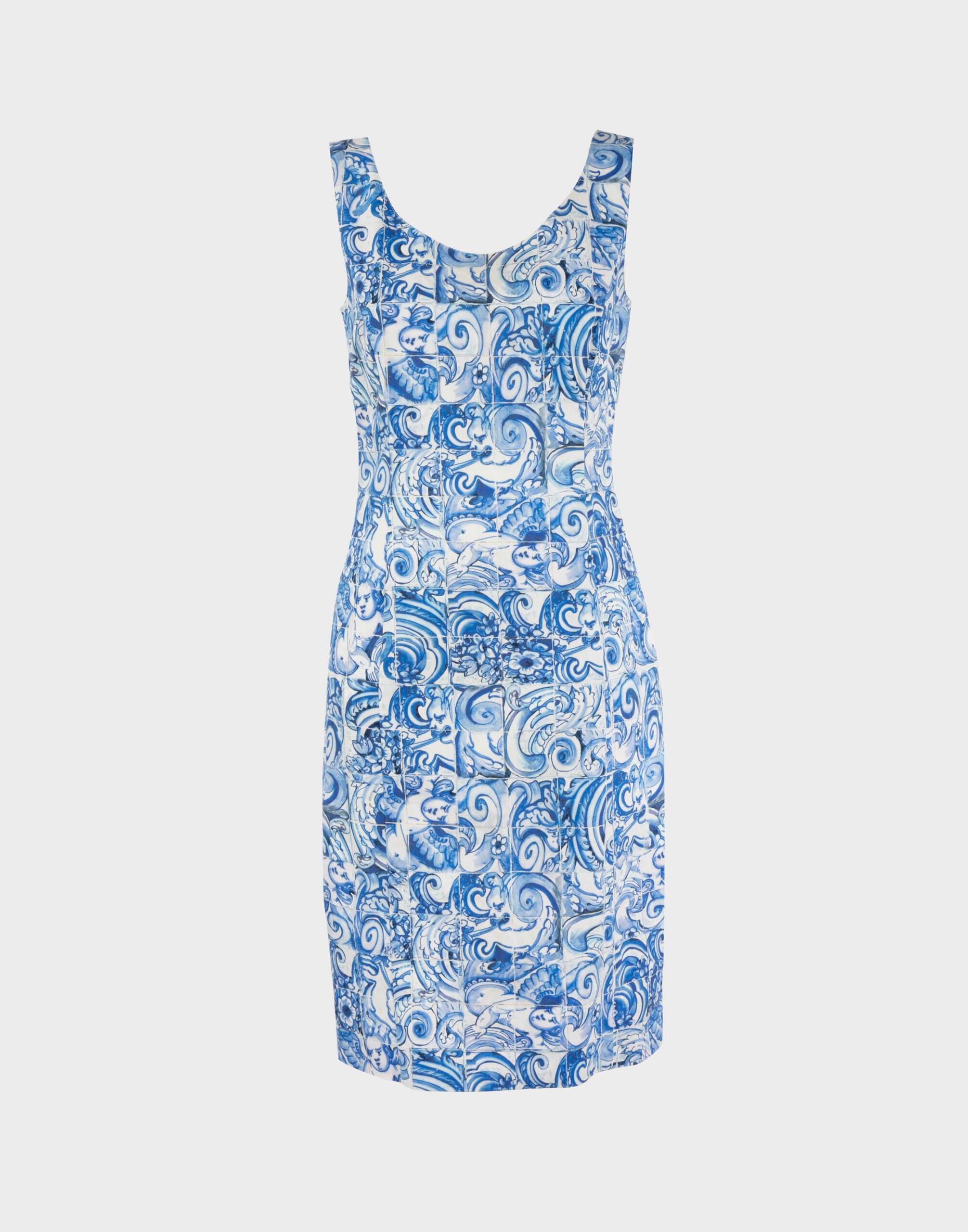 Women's sleeveless summer dress with mosaic pattern by Prada