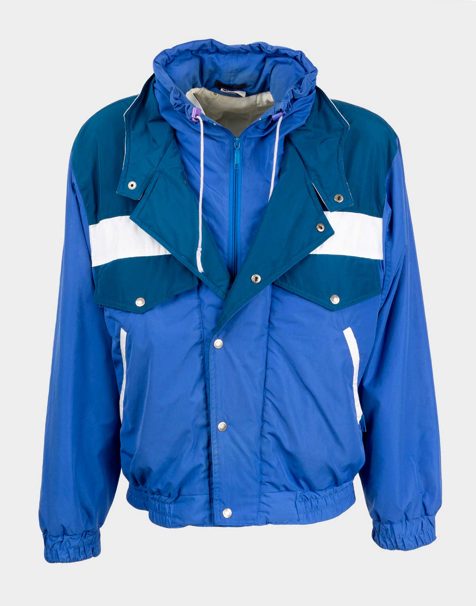 90's blue ski jacket for men