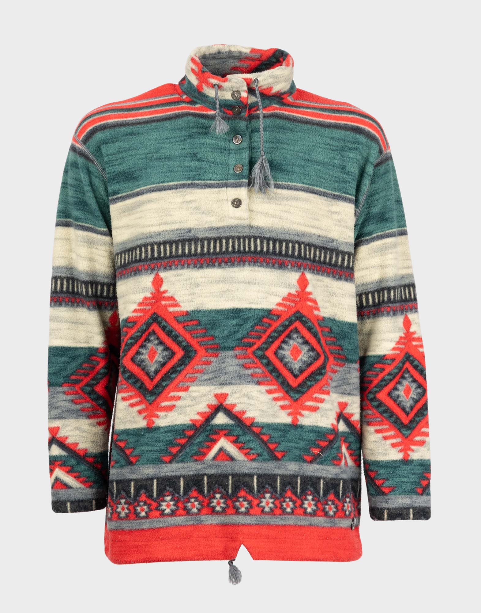 men's multicolored fleece sweatshirt