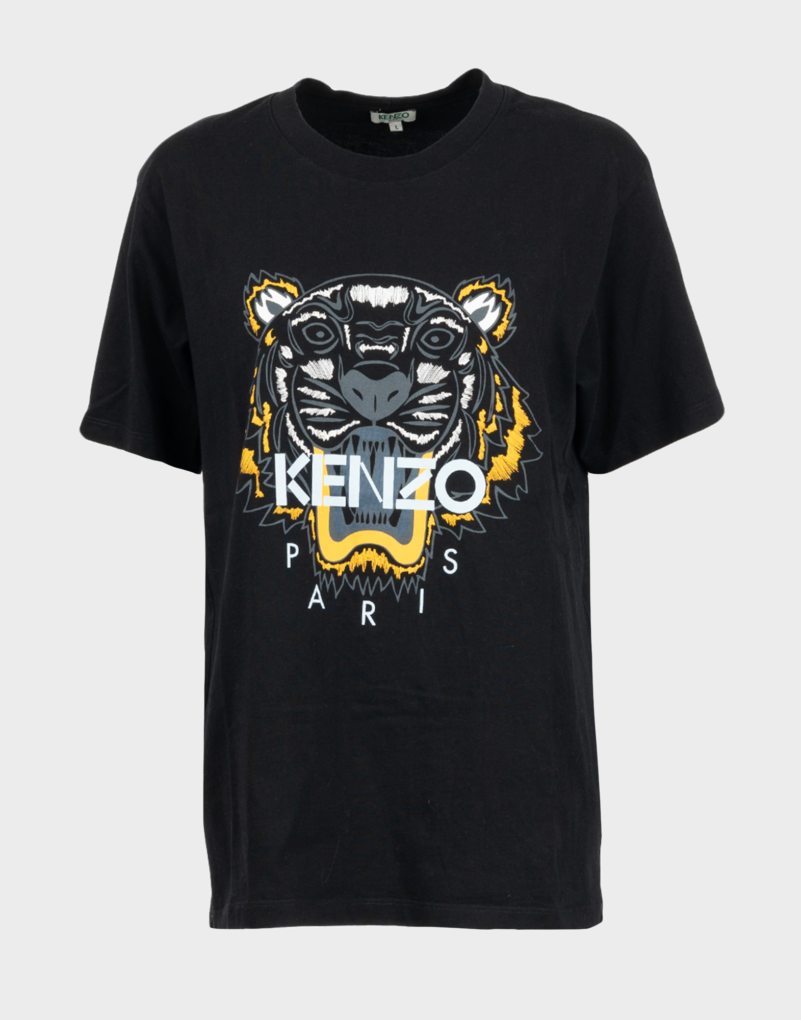 t-shirt kenzo da donna nera con stampa