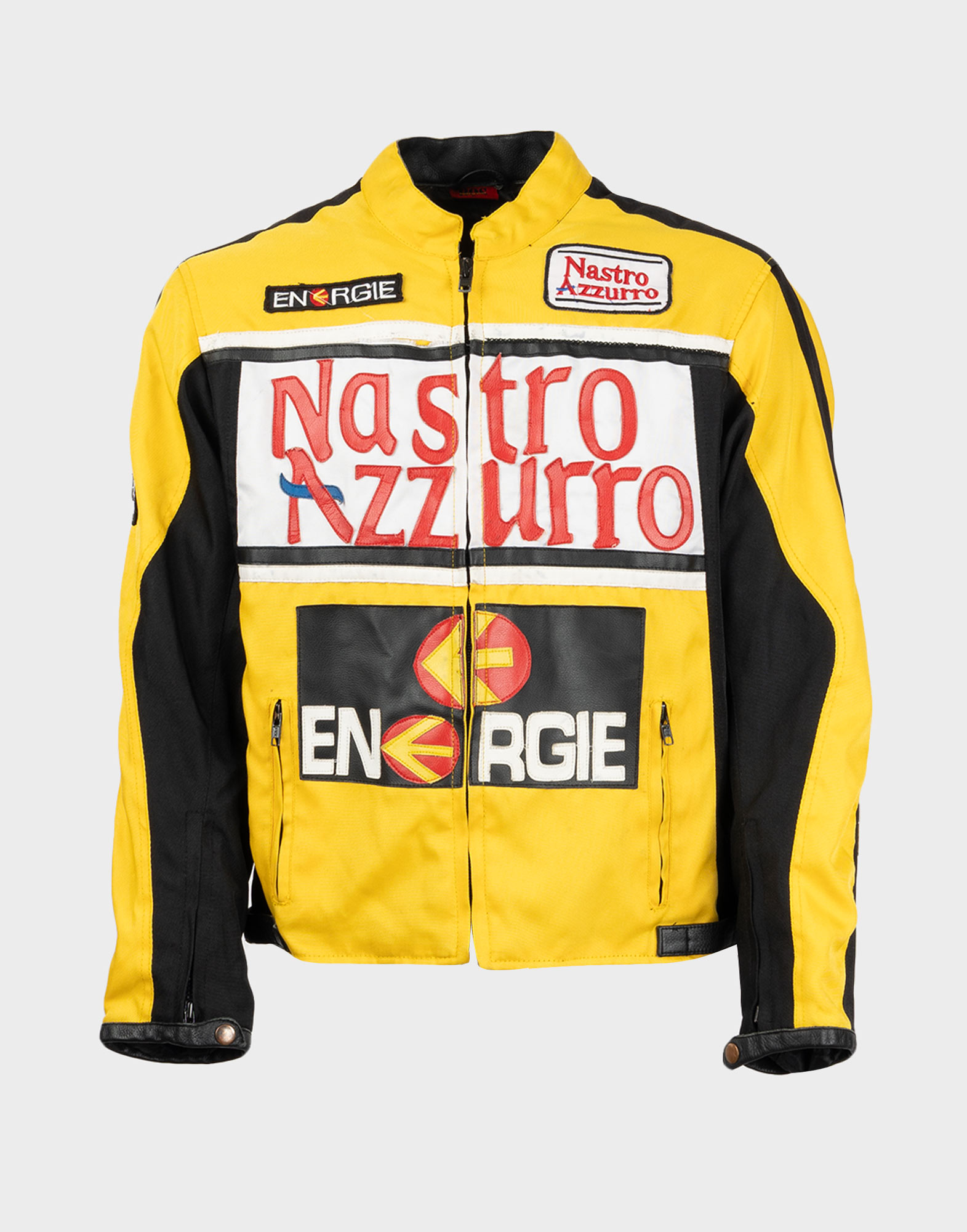 Giubbotto racing giallo da uomo